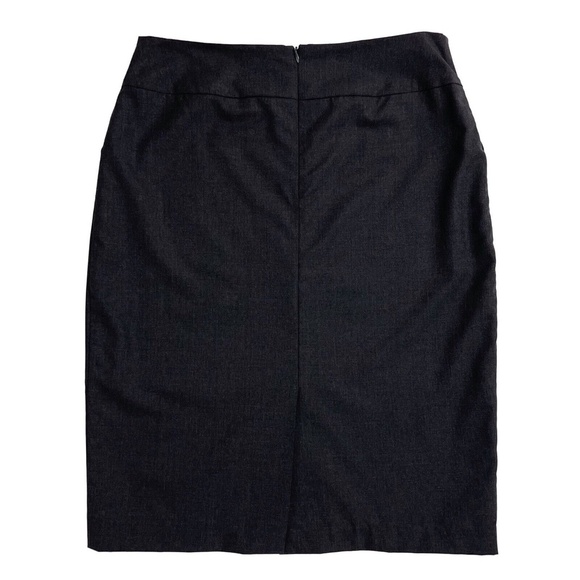 Morgane Le Fay Women’s Size Large Dark Grey 100% Wool Made in USA Pencil Skirt - Picture 9 of 12